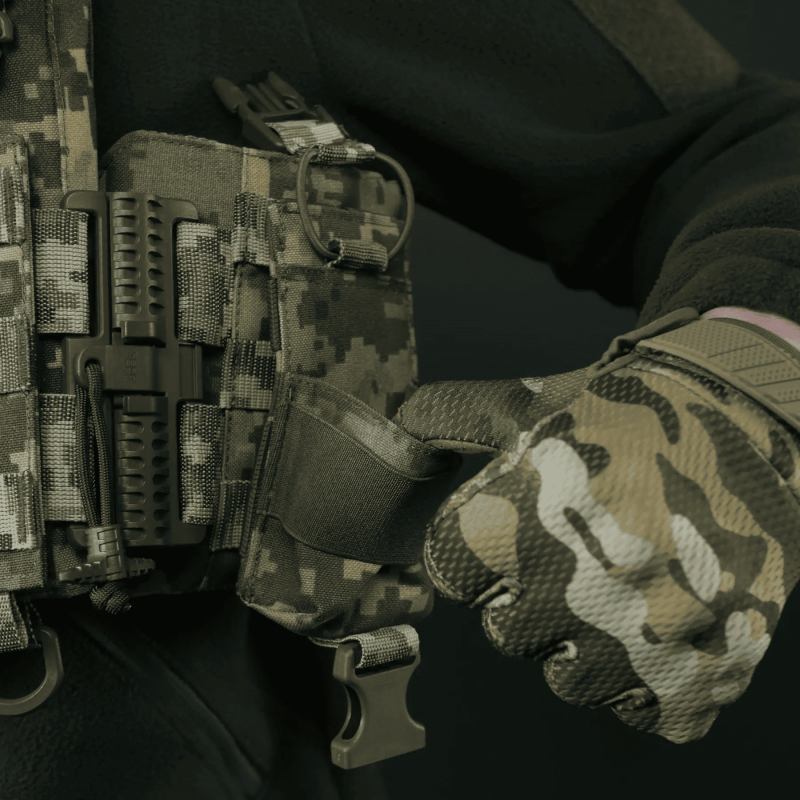 Усиленный жесткий подсумок под рацию KIBORG GU Пиксель