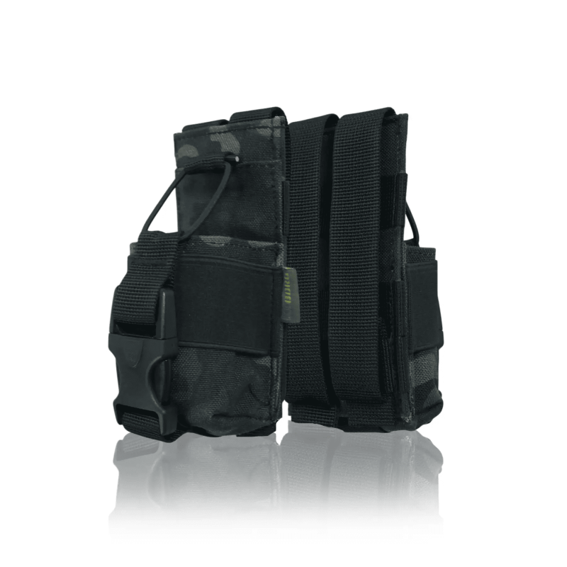 Усиленный жесткий подсумок под рацию KIBORG GU Черный мультикам