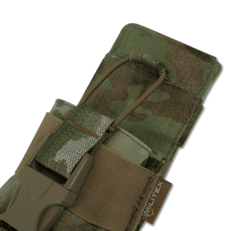 Тактический жесткий усиленный подсумок под рацию Militex Cordura original USA Multicam