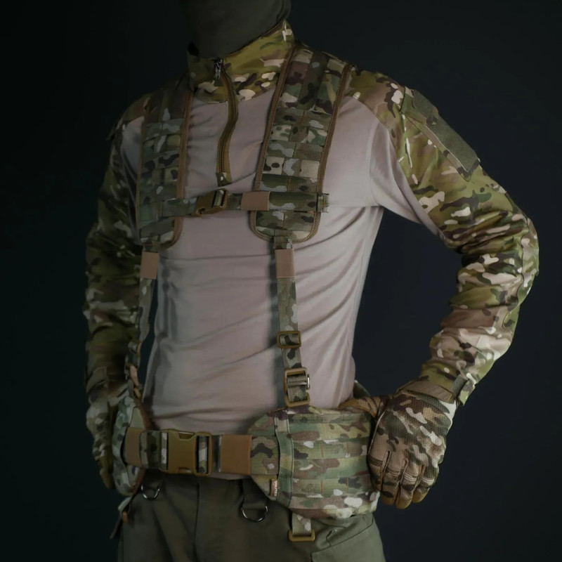 Универсальные лямки Militex для пояса (РПС) из материала Cordura 1000D Brookwood Мультикам