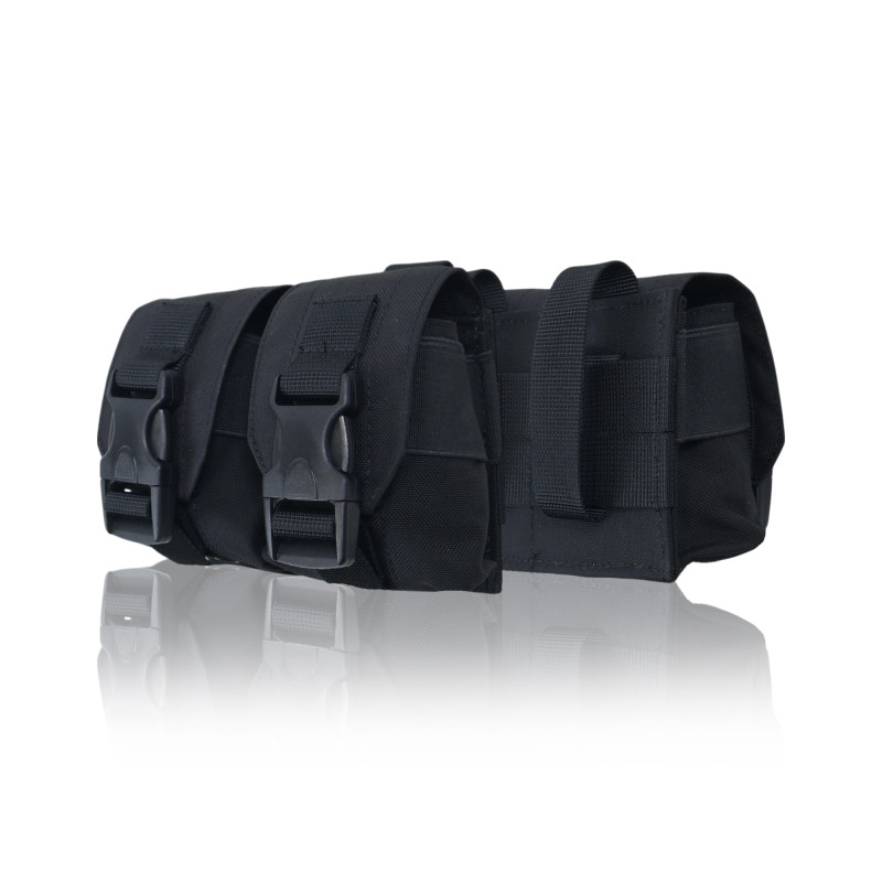 Тактический Подсумок под 2 гранаты Kiborg Black