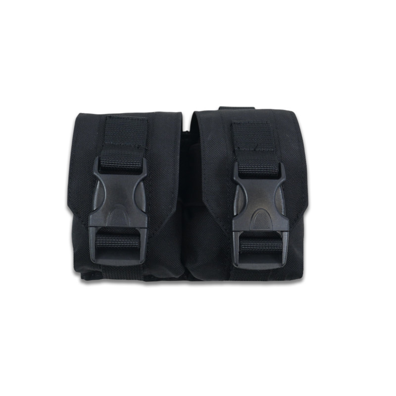 Тактический Подсумок под 2 гранаты Kiborg Black