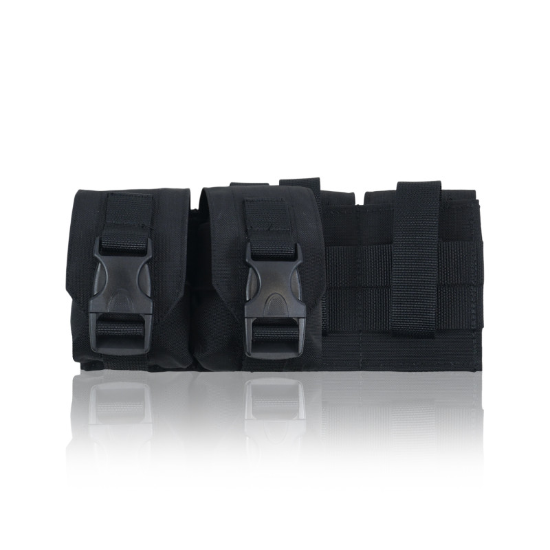 Тактический Подсумок под 2 гранаты Kiborg Black