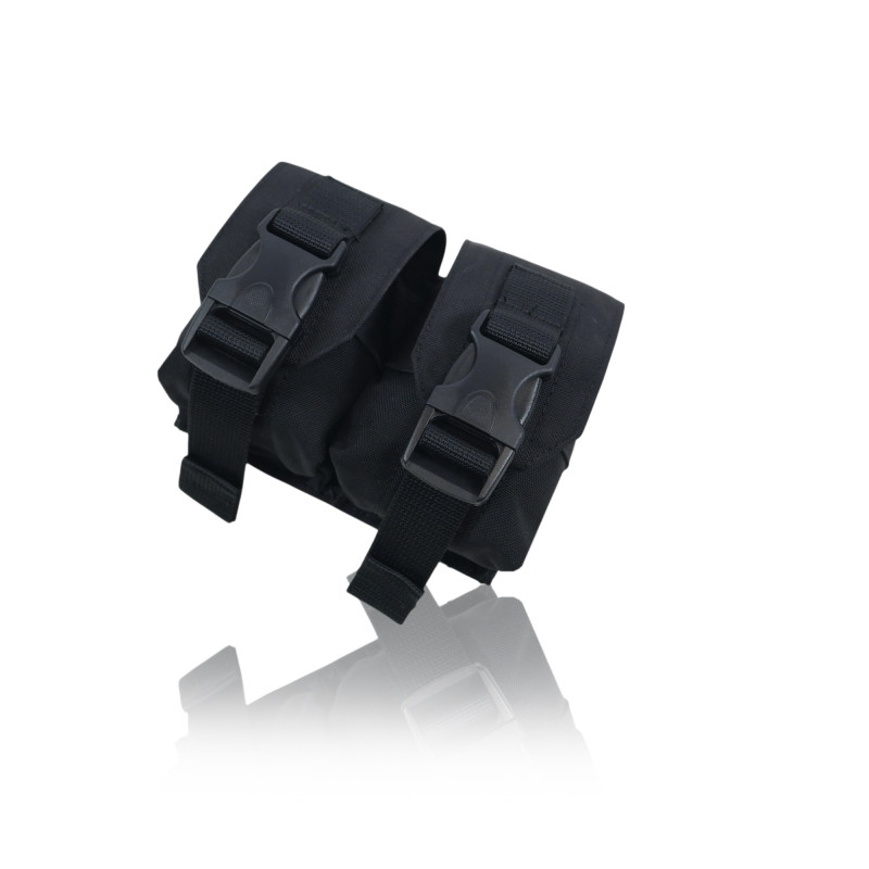 Тактический Подсумок под 2 гранаты Kiborg Black