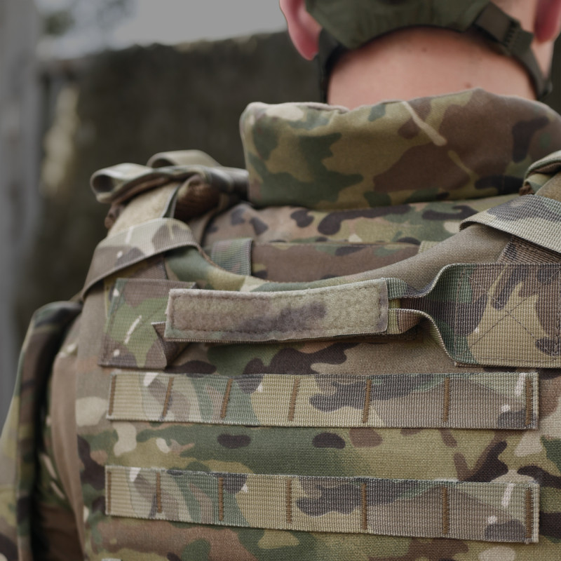 Бронежилет у розмірі (XL) з балістичним захистом Militex 1 класу — Мультикам