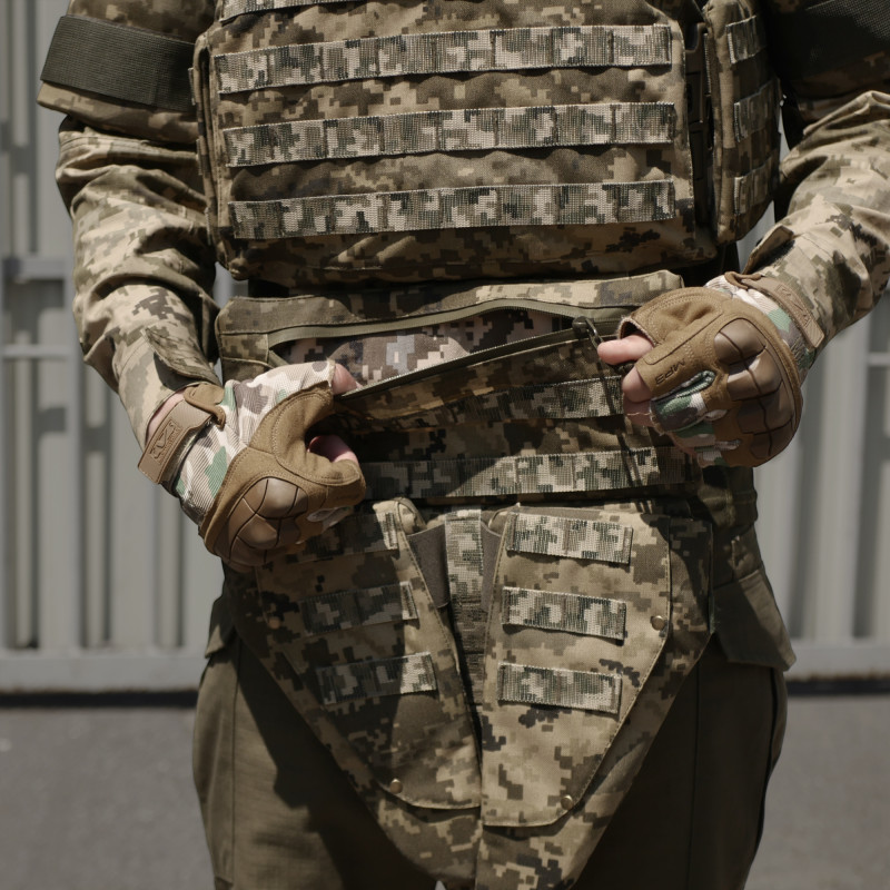 Бронежилет у розмірі (L) з балістичним захистом Militex 1 класу — Піксель