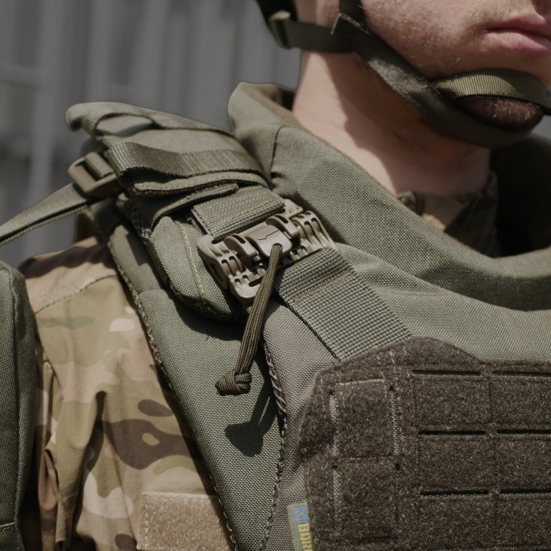 Бронежилет у розмірі (XL) з балістичним захистом Militex 1 класу — Хакі