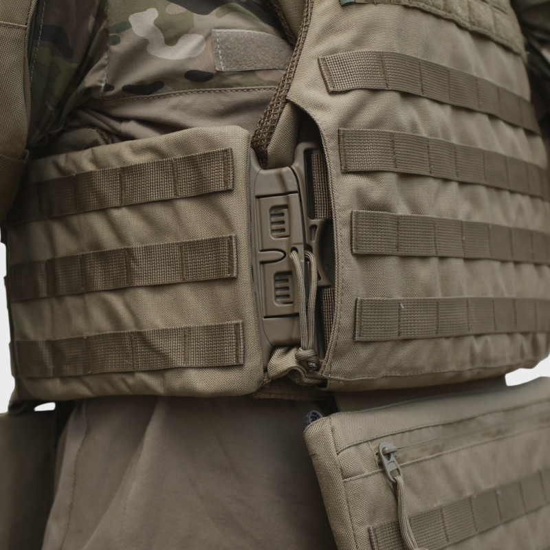 Бронежилет у розмірі (XL) з балістичним захистом Militex 2 класу — Койот