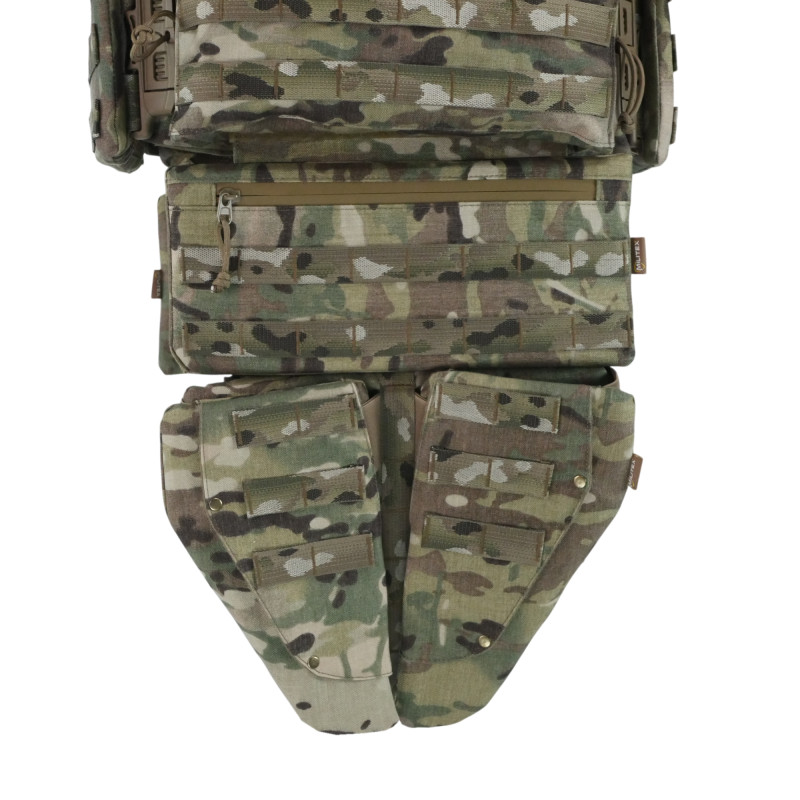 Комплект бронежилет Militex X-1 (L) + баллистическая защита 1 класс Cordura USA MULTICAM