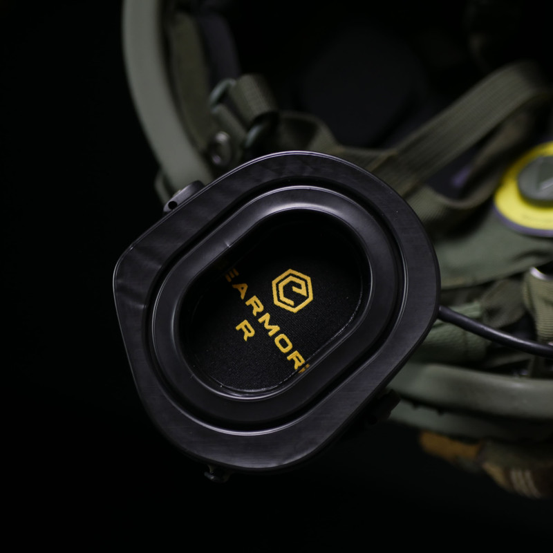 Активні навушники EARMOR M32Н Olive з кріпленням на шолом M-11