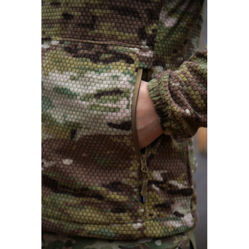 Жаккардовая ветрозащитная флисовая кофта Militex mod. 6 (Мультикам)