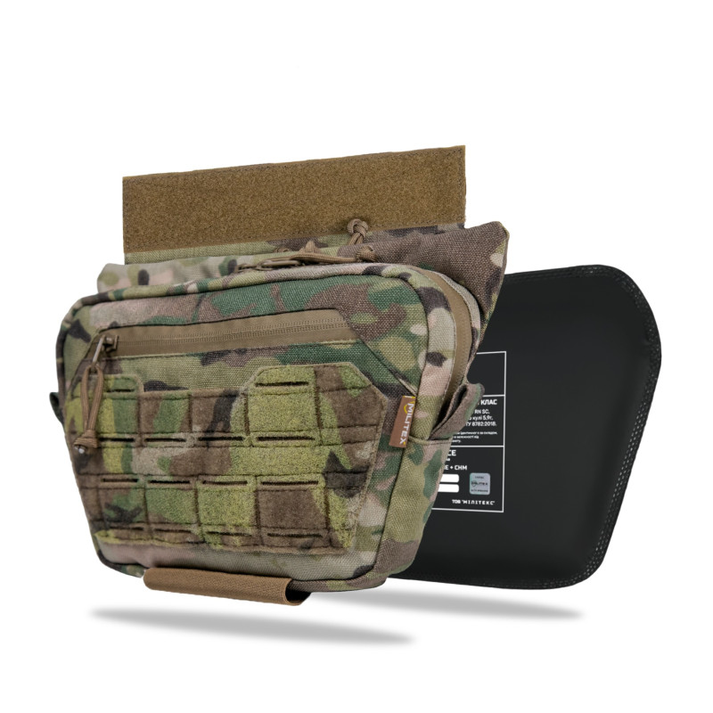 Сумка MILITEX для захисту паху з балістичним пакетом 1 класу Мультикам L