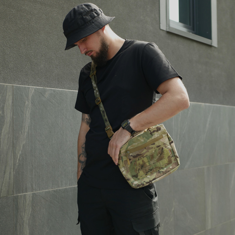 Універсальна смарт-сумка "Tactic city bag" на плече з Cordura original USA — Мультикам