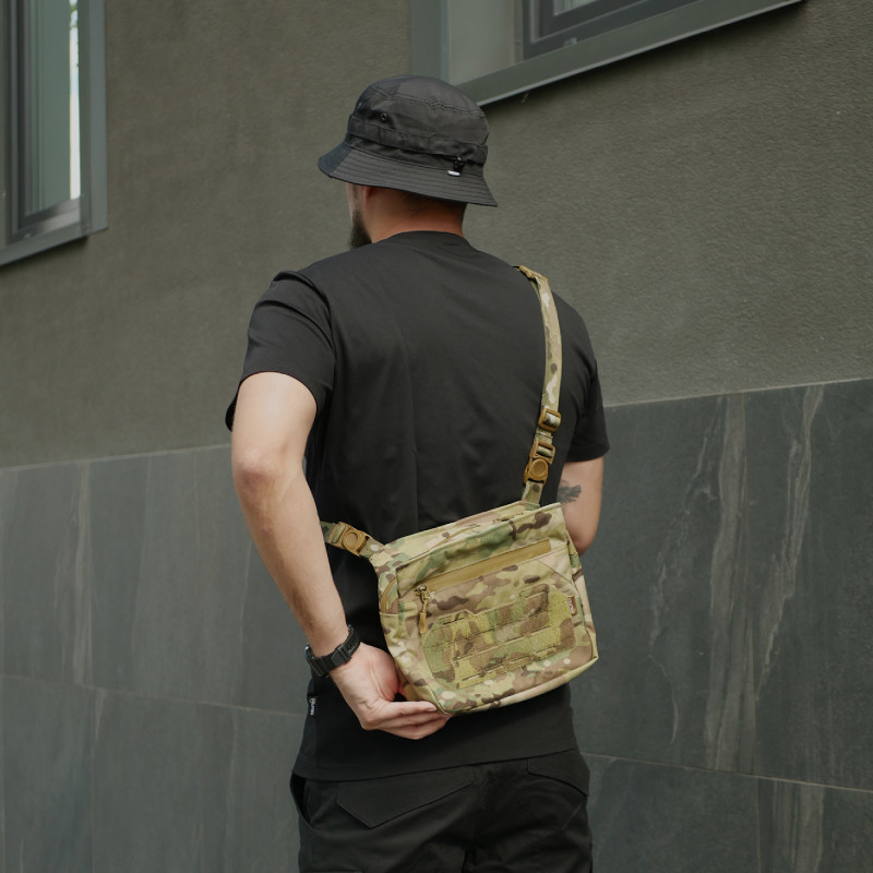 Універсальна смарт-сумка "Tactic city bag" на плече з Cordura original USA — Мультикам