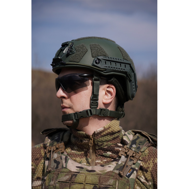 Кевларовий шолом FAST Kevlar GEN III AGGRESSIVE Олива L