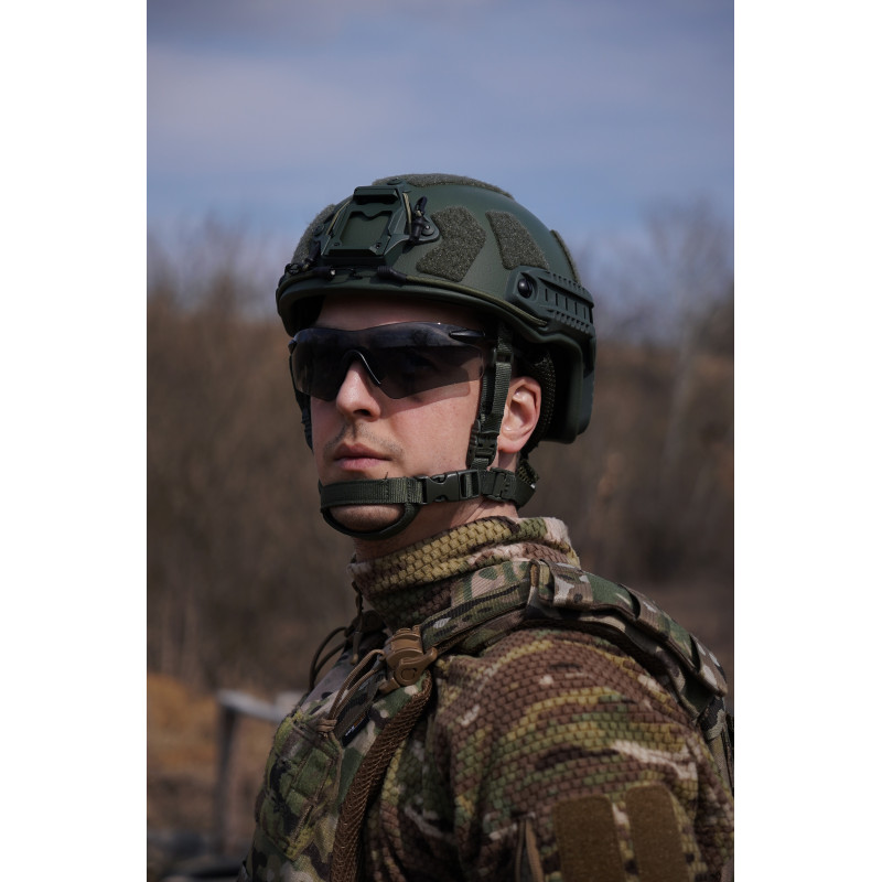 Кевларовий шолом FAST Kevlar GEN III AGGRESSIVE Олива L