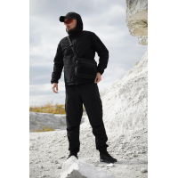 Чорний костюм Militex (куртка+штани) 4WSTRETCH — M