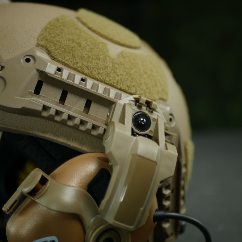 Кріплення Чебурашки для активних наушників EARMOR койот (Ops core arc & team wendy)