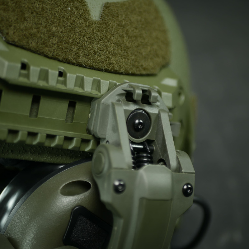 Кріплення Чебурашки для активних наушників EARMOR хакі (Ops core arc & team wendy)