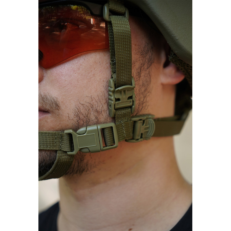 Балістичний Шолом MICH 2000 Helmet PE NIJ IIIA хакі. Захисна Каска з Вухами L фото №10