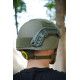 Балістичний Шолом MICH 2000 Helmet PE NIJ IIIA хакі. Захисна Каска з Вухами L