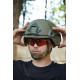 Балістичний Шолом MICH 2000 Helmet PE NIJ IIIA хакі. Захисна Каска з Вухами L