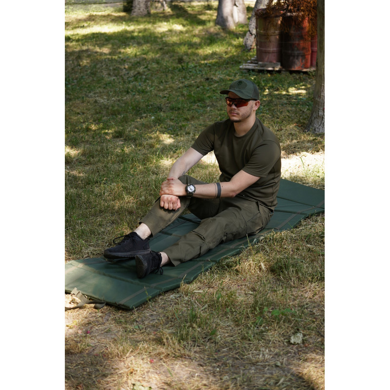 Каремат розкладний похідний посиленний (9 секцій) Oxford Khaki фото №8