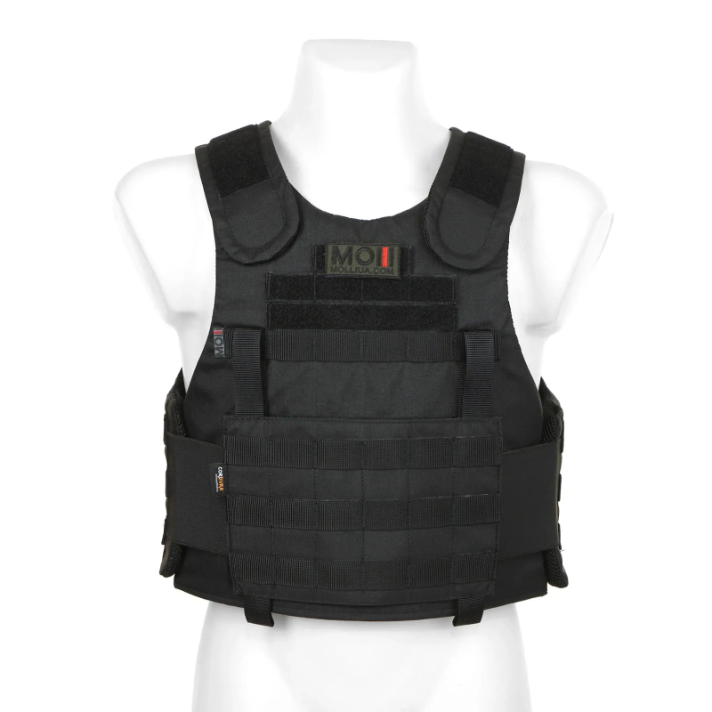 Профессиональная баллистическая майка с баллистической защитой 2 класса MOLLI/ MILITEX (M) — Черный
