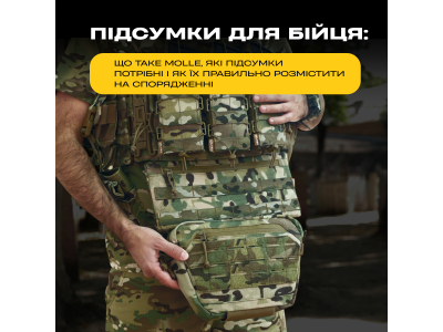 Підсумки для бійця: що таке MOLLE, які підсумки потрібні і як їх правильно розмістити на спорядженні