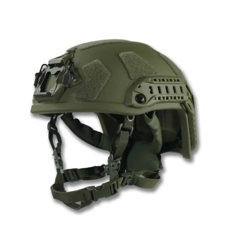 Балістичний шолом покращений FAST PE GEN III AGGRESSIVE Olive XL фото №6