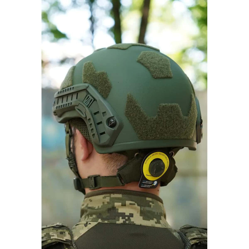 Балістичний шолом покращений FAST PE GEN III AGGRESSIVE Olive XL фото №10