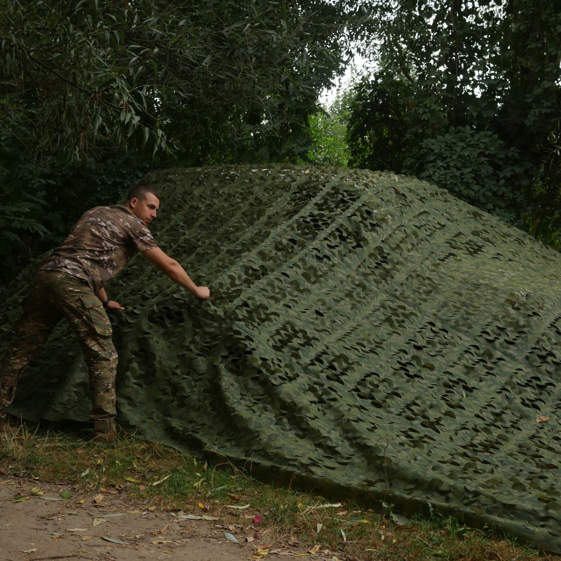 Маскировочная сетка Militex для окопов и блиндажей Камуфляж 5х5м (площадь 25 кв.м.)