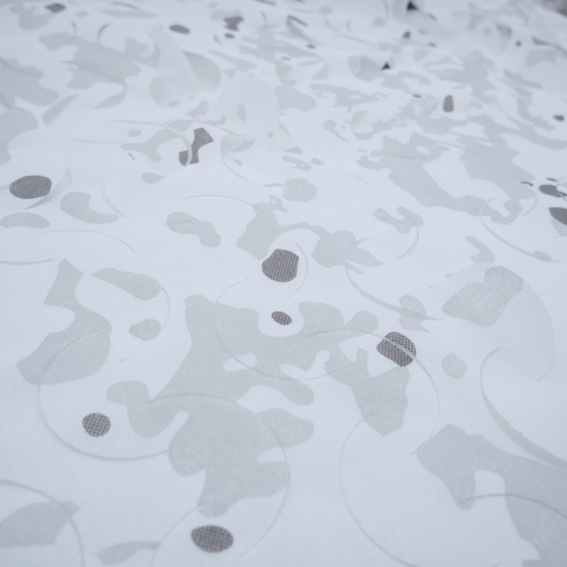 Маскировочная сетка Militex для окопов и блиндажей Альпийская клякса 10х20м (площадь 200 кв.м.)