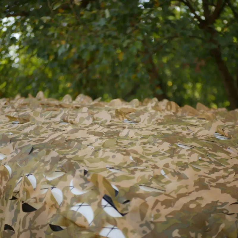 Антидронова маскувальна сітка Militex з основою Мультикам бруд 8х10м (площа 80 кв.м.)