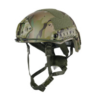 Баллистический Шлем FAST Мультикам HELMET NIJ IIIA PE Защитная Каска Камуфляж L