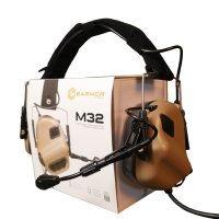 Активные наушники EARMOR M32 с универсальным креплением Койот с универсальным креплением