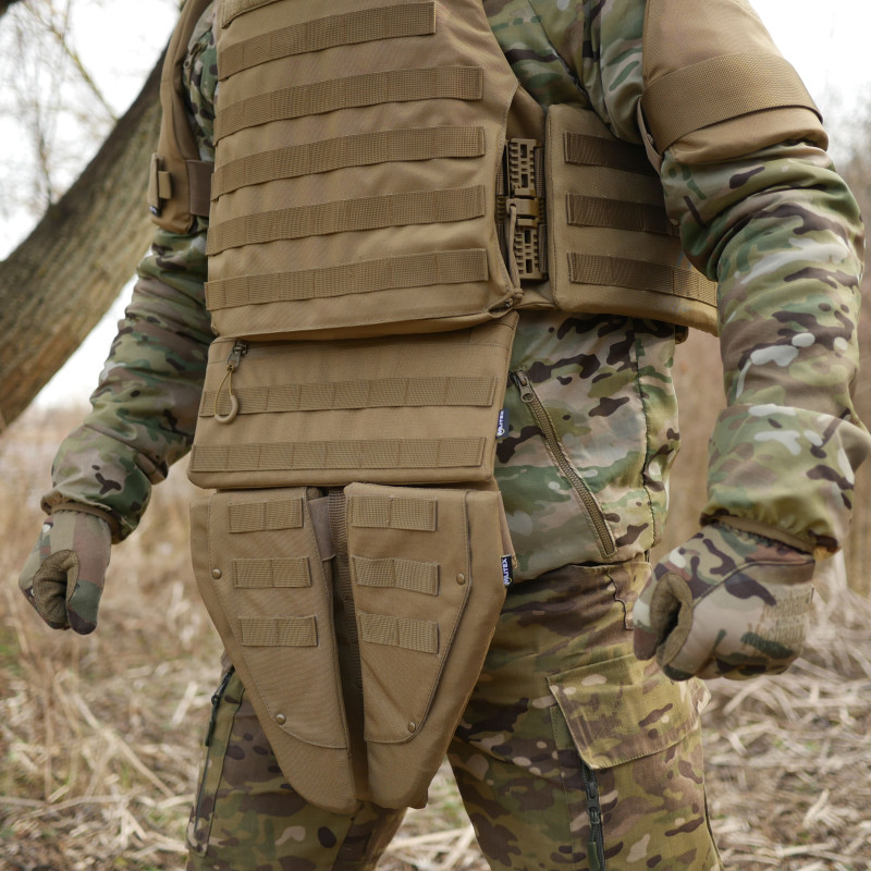 Защита живота Kiborg (Койот, с баллистическим пакетом 1 класса Militex)