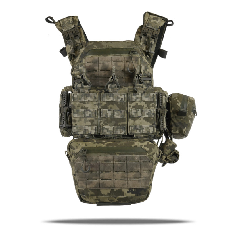 Плитоноска Kiborg GU gen.2 (Піксель, комплект з 6 підсумків)