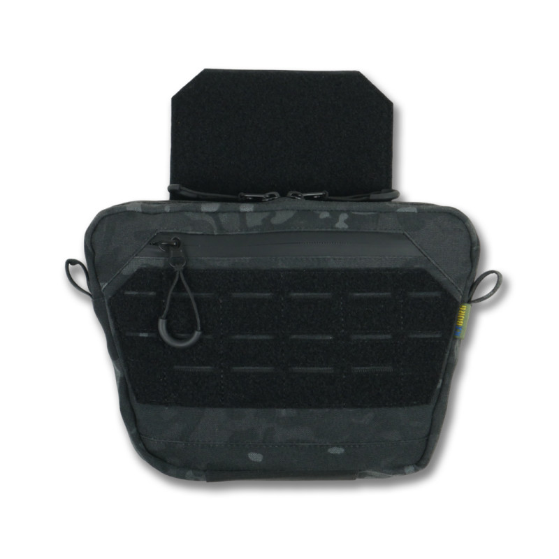 Сумка-напашник Kiborg GU XL (Чорний Мультикам, з балістичним пакетом 1 класу Militex)