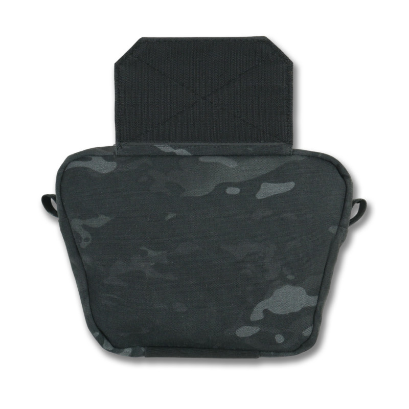 Сумка-напашник Kiborg GU XL (Чорний Мультикам, з балістичним пакетом 1 класу Militex)