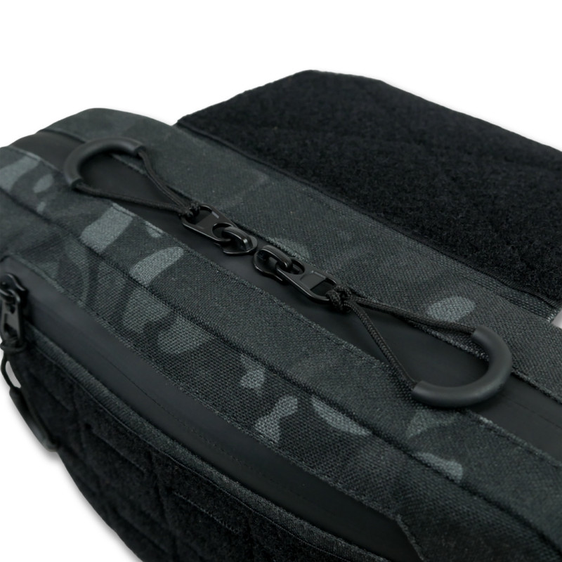 Сумка-напашник Kiborg GU XL (Чорний Мультикам, з балістичним пакетом 1 класу Militex)