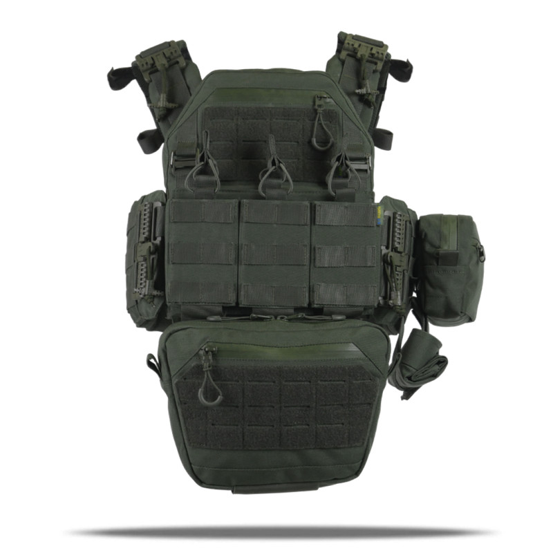 Плитоноска Kiborg GU gen.2 (Хакі, комплект з 6 підсумків)