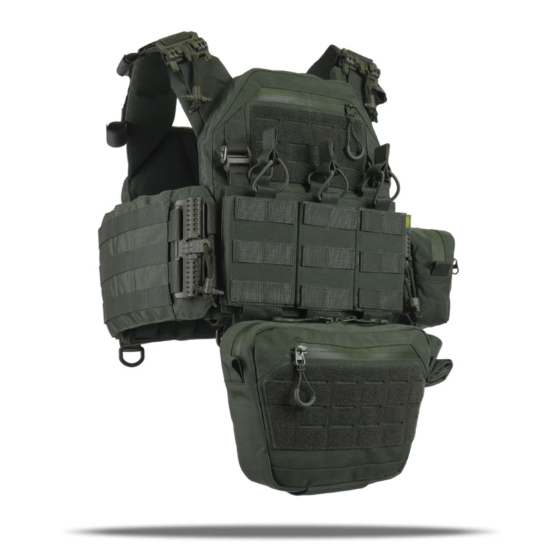 Плитоноска Kiborg GU gen.2 (Хакі, комплект з 6 підсумків)