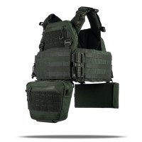 Плитоноска Kiborg GU Gen.2 з 2 підсумками (балістичний захист 2 класу, Хакі)