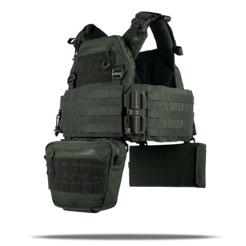 Плитоноска Kiborg GU Gen.2 з 2 підсумками (балістичний захист 2 класу, Хакі)