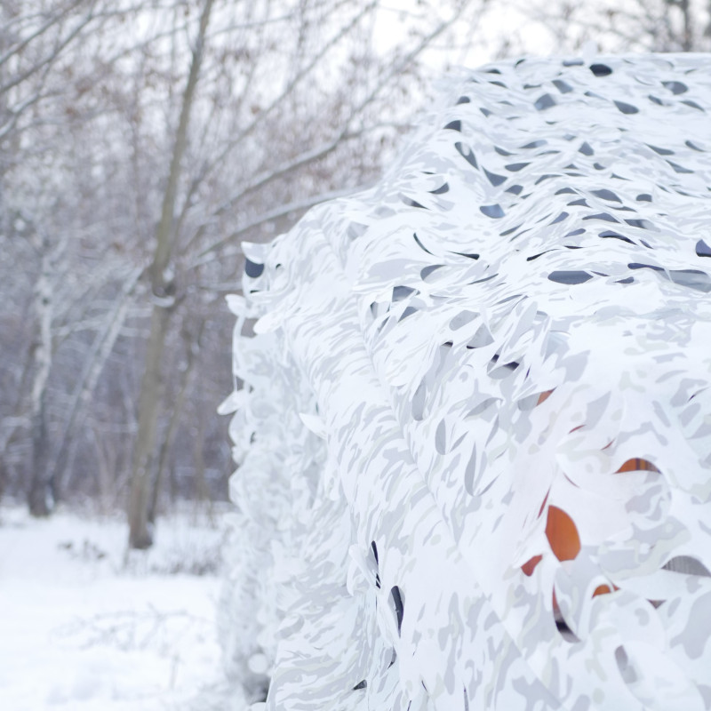 Маскувальна сітка Militex для авто Зимовий мультикам 4х8м (площа 32 кв.м.)