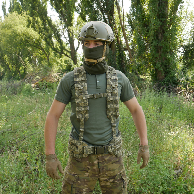 Ремни плечевые (лямки) мягкие для тактических поясов РПС Пиксель