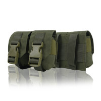 Тактический Подсумок под 2 гранаты Kiborg Khaki
