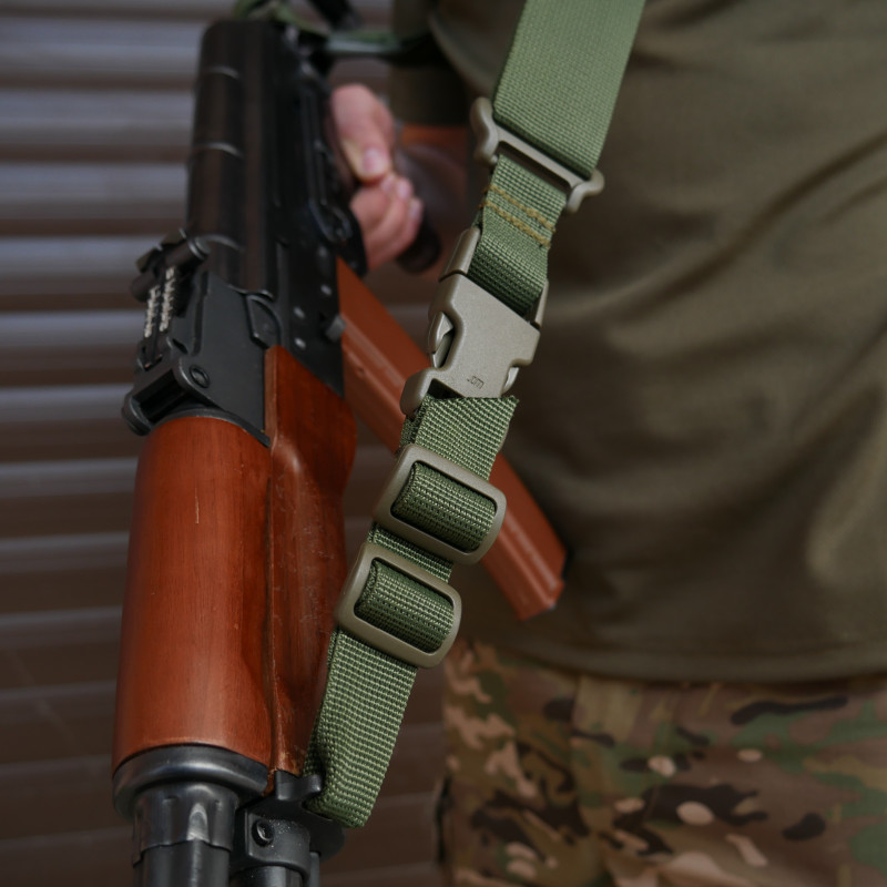 Ремінь 2-точковий Kiborg Gun Sling G-2 із пряжкою швидкого регулювання Triple-X Olive