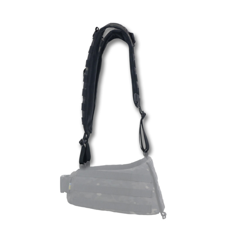 Ремни плечевые (лямки) мягкие для тактических поясов РПС черный мультикам